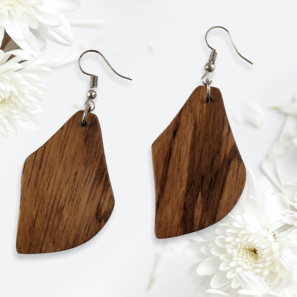 Handmade African wooden Earrings Brown 🤎 🤎